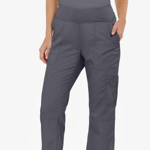 Purple Label Healing Hands Tori Yoga Waistband Bootcut Pants Gray XS